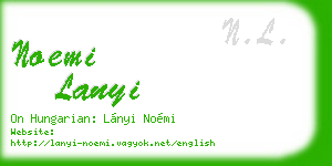 noemi lanyi business card